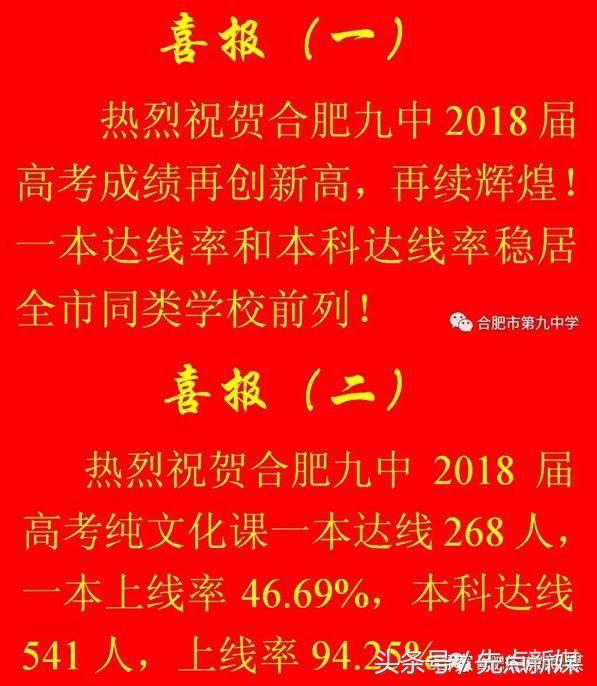 2019合肥各校高考喜报,合肥高中学校2018高考升学率排名