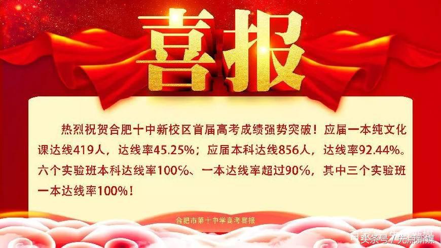 2019合肥各校高考喜报,合肥高中学校2018高考升学率排名