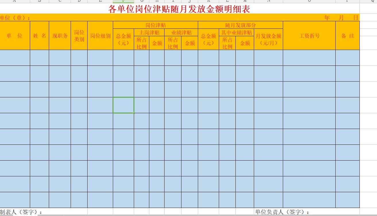 财务工资函数公式大全,财务常用的工资发放表