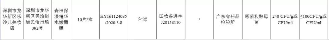 台湾药妆面膜,最新曝光的39款含激素面膜