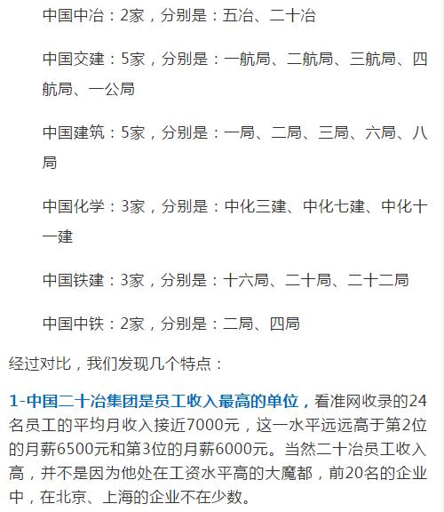 八大央企都是哪些,八大施工央企待遇