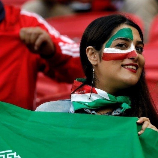 18世界杯伊朗女球迷,伊朗女球迷入场