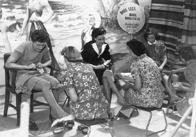 二战时期女袜,二战时期妇女袜子