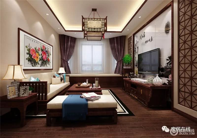 朴厚温然中式五矿榕园350平别墅空间