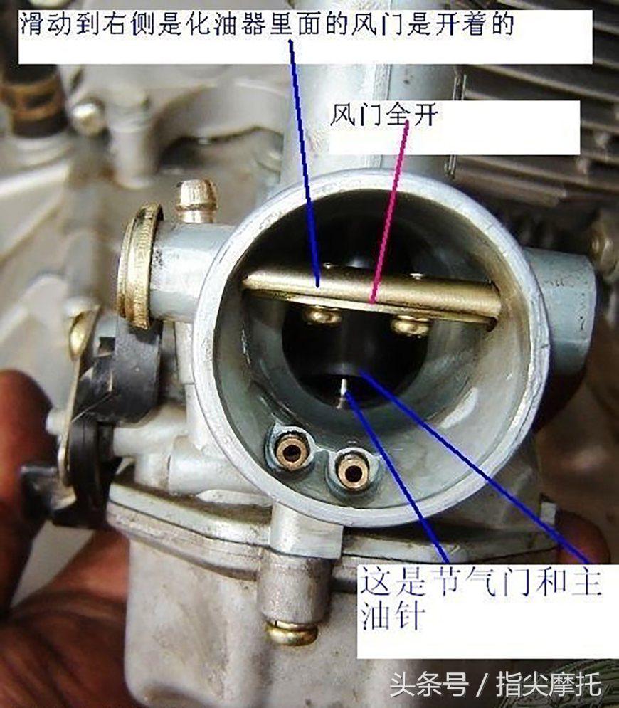 踏板摩托车原地加大油门冒黑烟,摩托车冒黑烟动力不足加不上油门