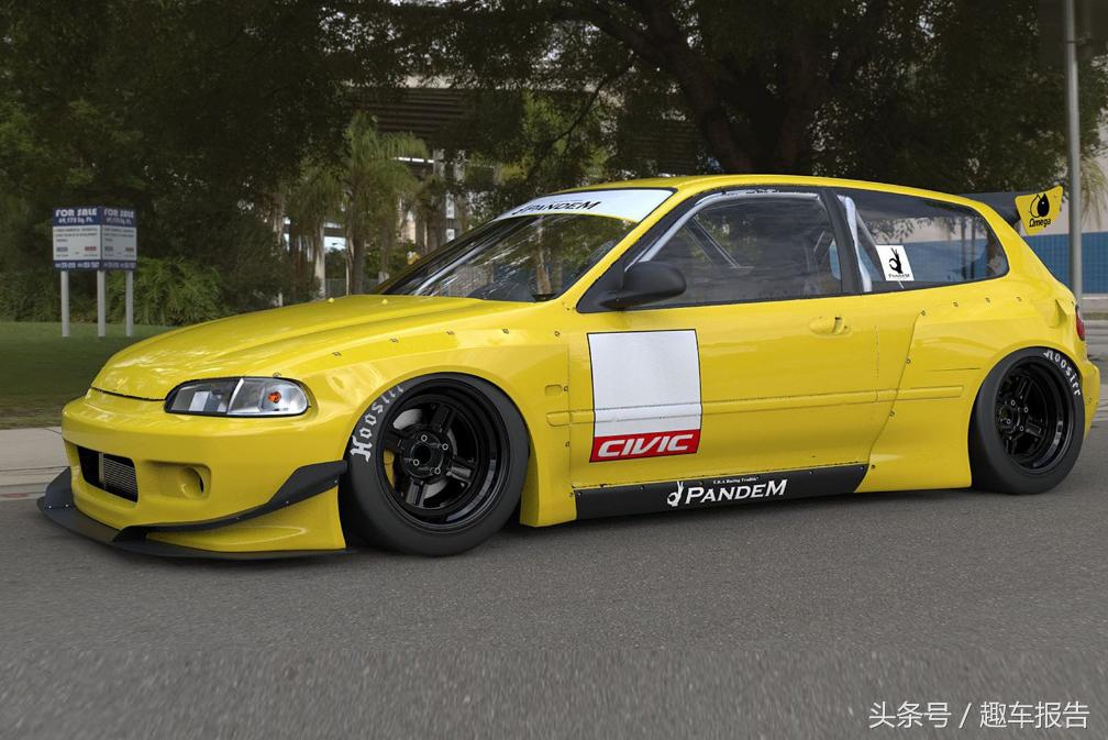 头文字d本田车集锦,头文字d本田eg6图片