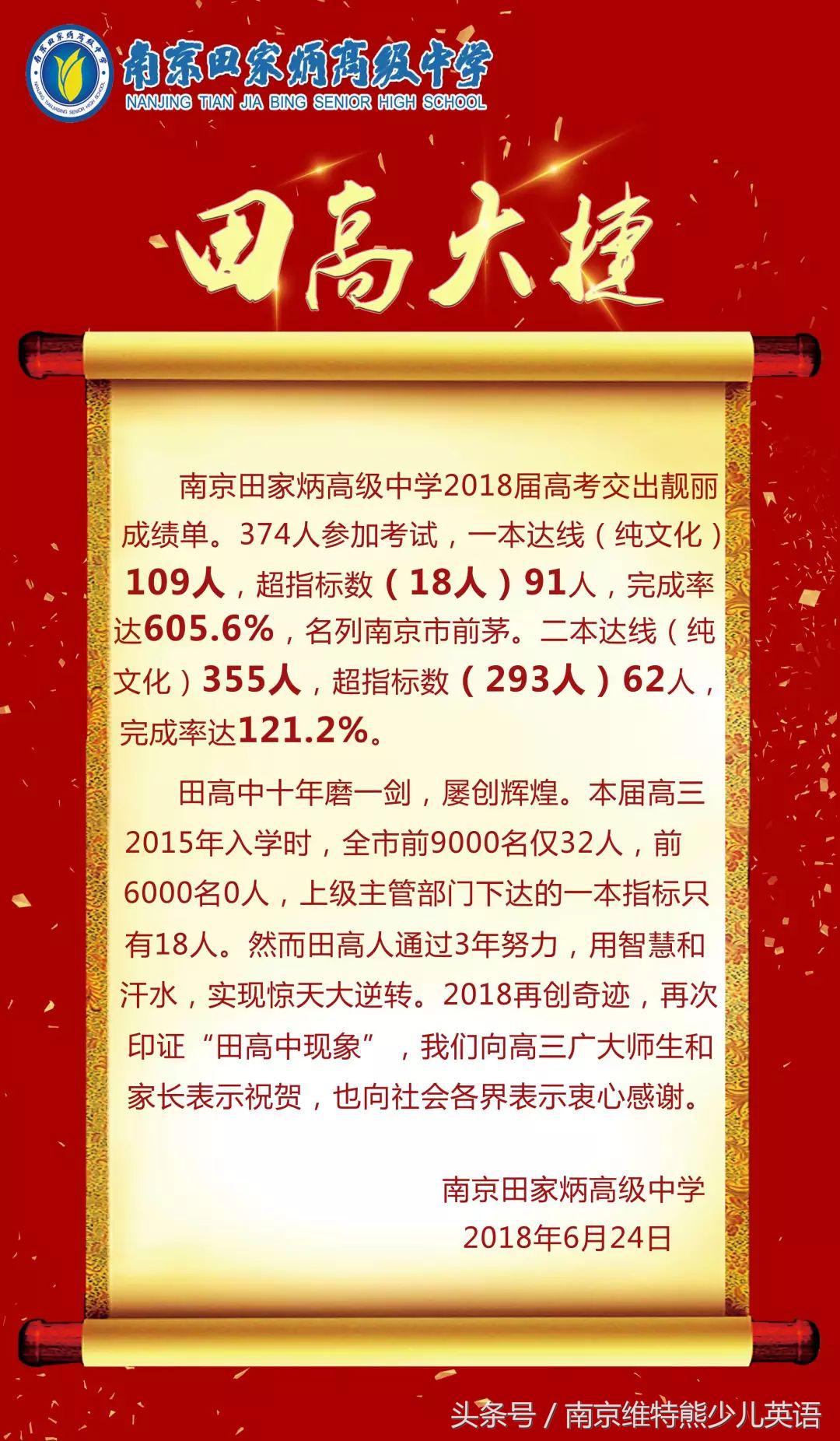 2018南京各校高考成绩单出炉！南京最强中学是……