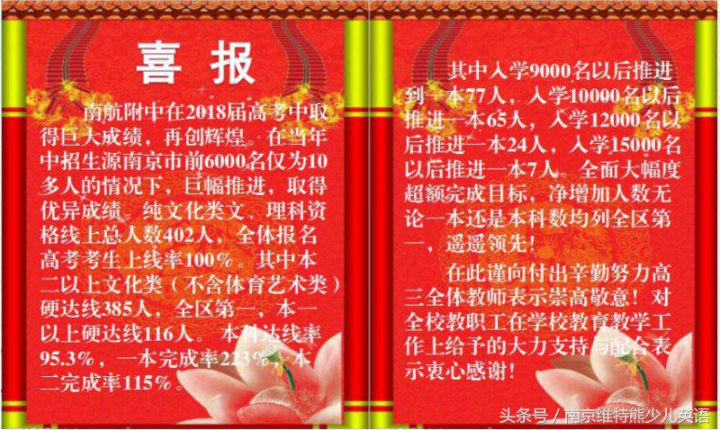 2018南京各校高考成绩单出炉！南京最强中学是……