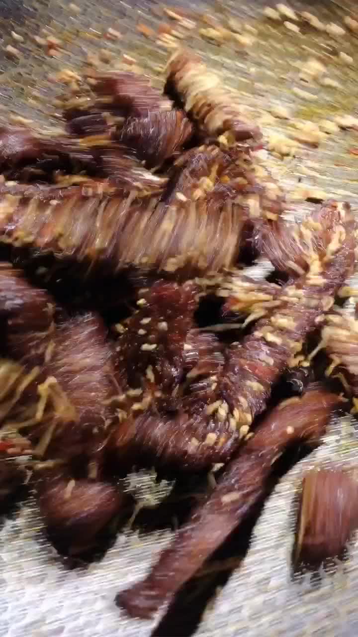 牛肉干的切法视频教程,最简单炸牛肉干做法视频