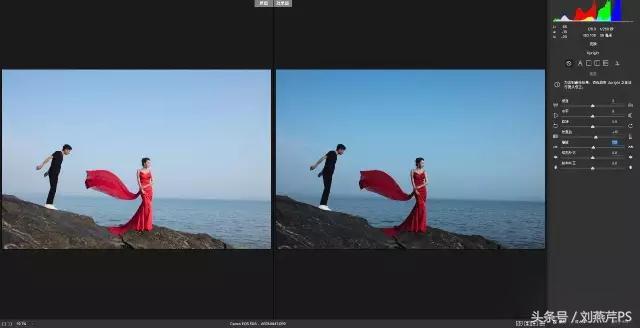 ps把海景的石头做出质感,ps海景人像修图教程