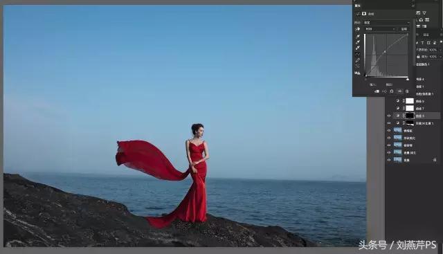 ps把海景的石头做出质感,ps海景人像修图教程