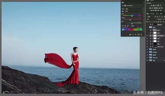 ps把海景的石头做出质感,ps海景人像修图教程