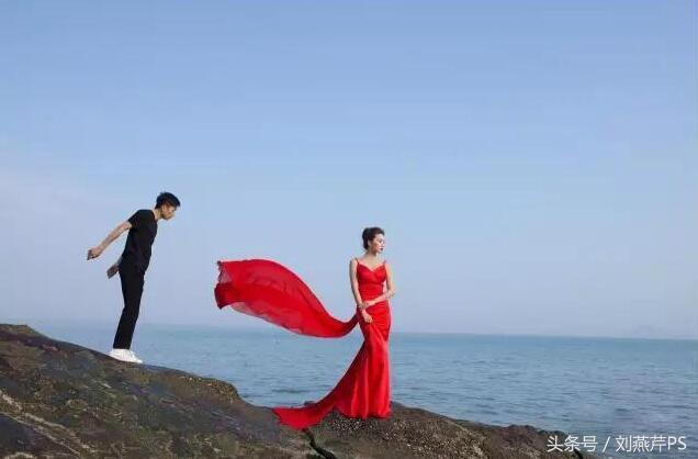 ps把海景的石头做出质感,ps海景人像修图教程