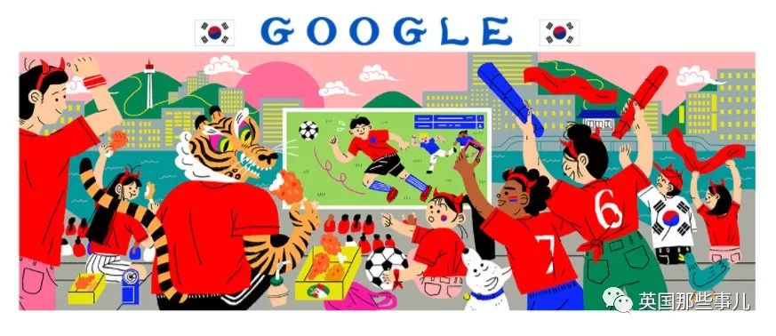 世界杯主题绘画分镜头插画,世界杯涂鸦艺术