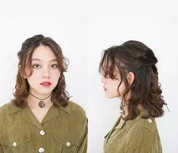 中分烫发怎样扎头发简单好看,烫发后怎么扎好看视频