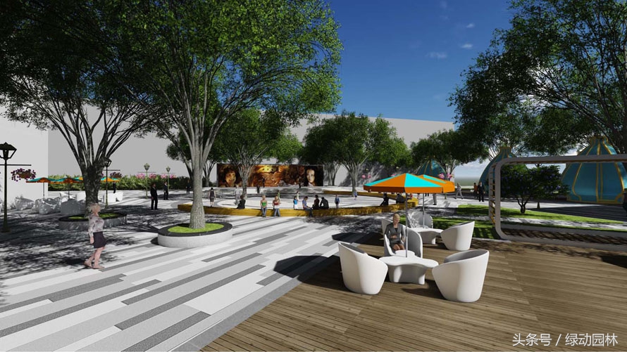 小型商业步行街景观设计,特色商业街景观设计