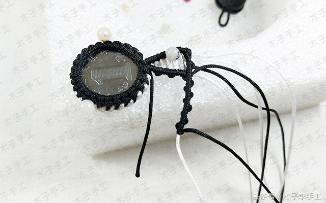 编织硬币小猫挂件,硬币挂件编织教程猫头