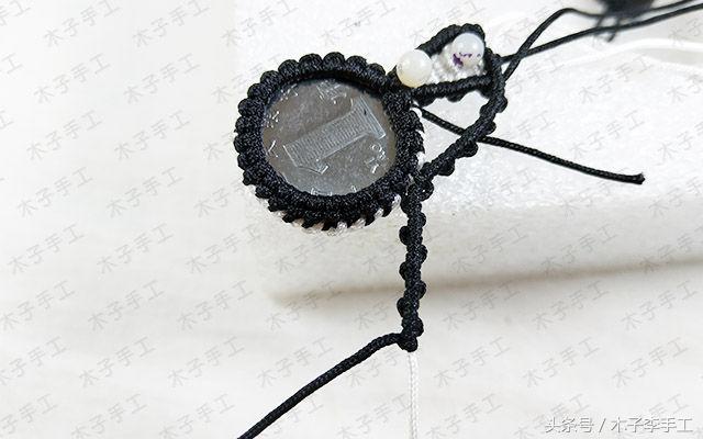 编织硬币小猫挂件,硬币挂件编织教程猫头