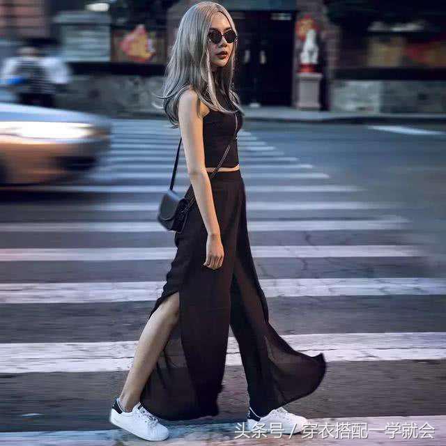 夏季新款裙裤两穿洋气又显瘦,半身裤裙真是夏季显瘦必备