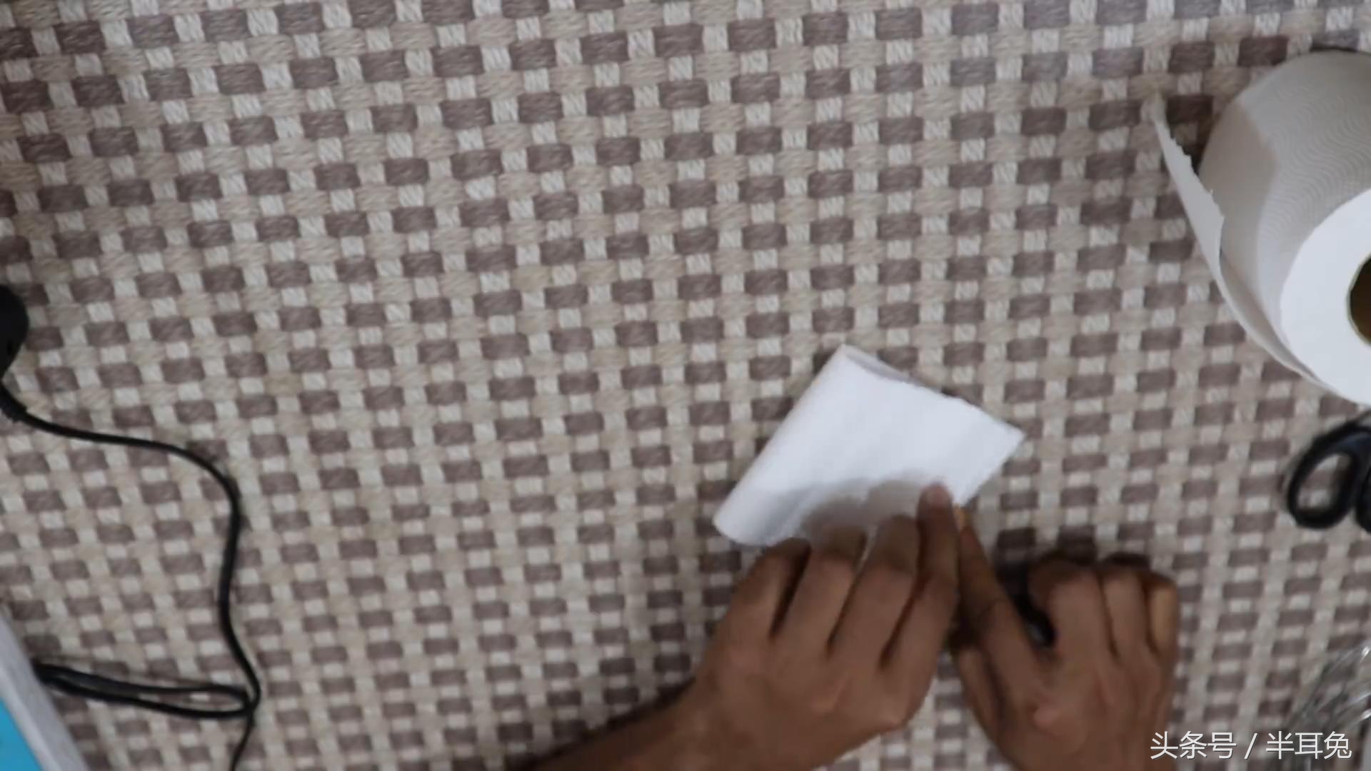 最简单的纸巾叠花,纸巾白花教程