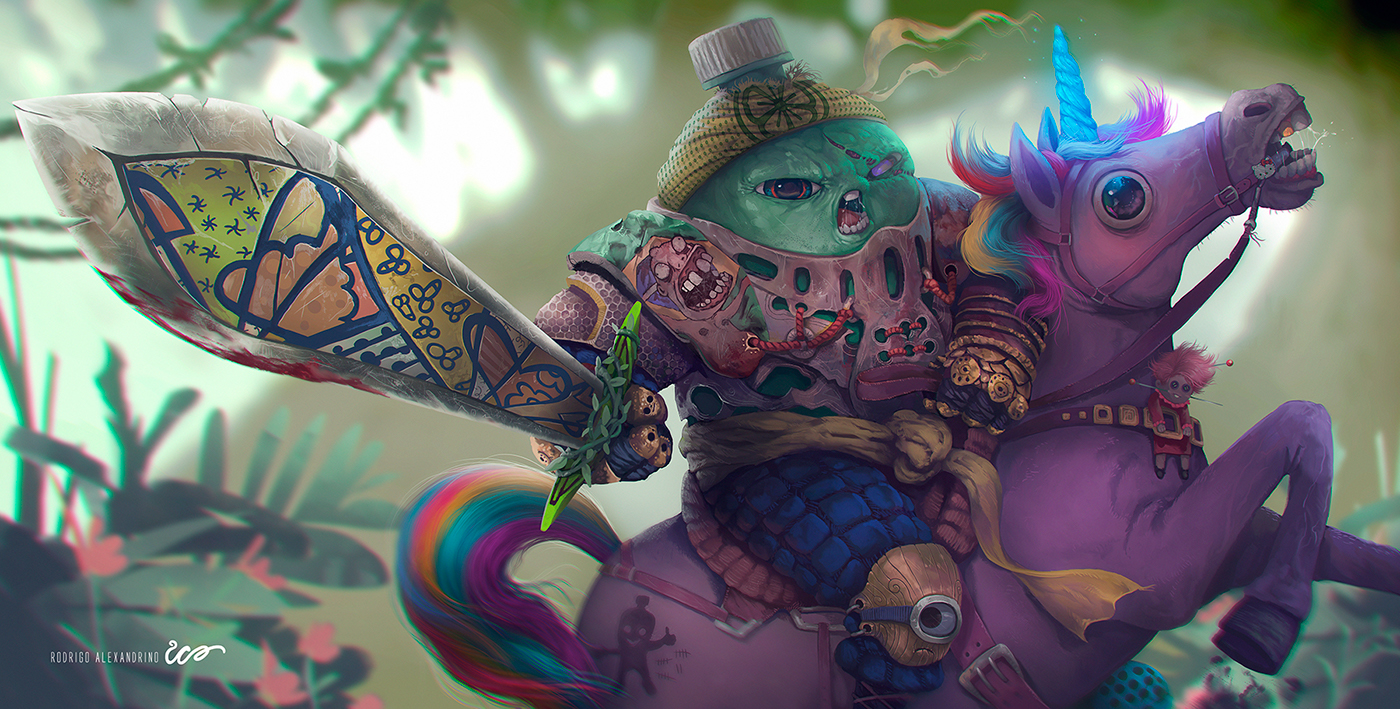 插画procreate水稻,插画procreate饰品书籍