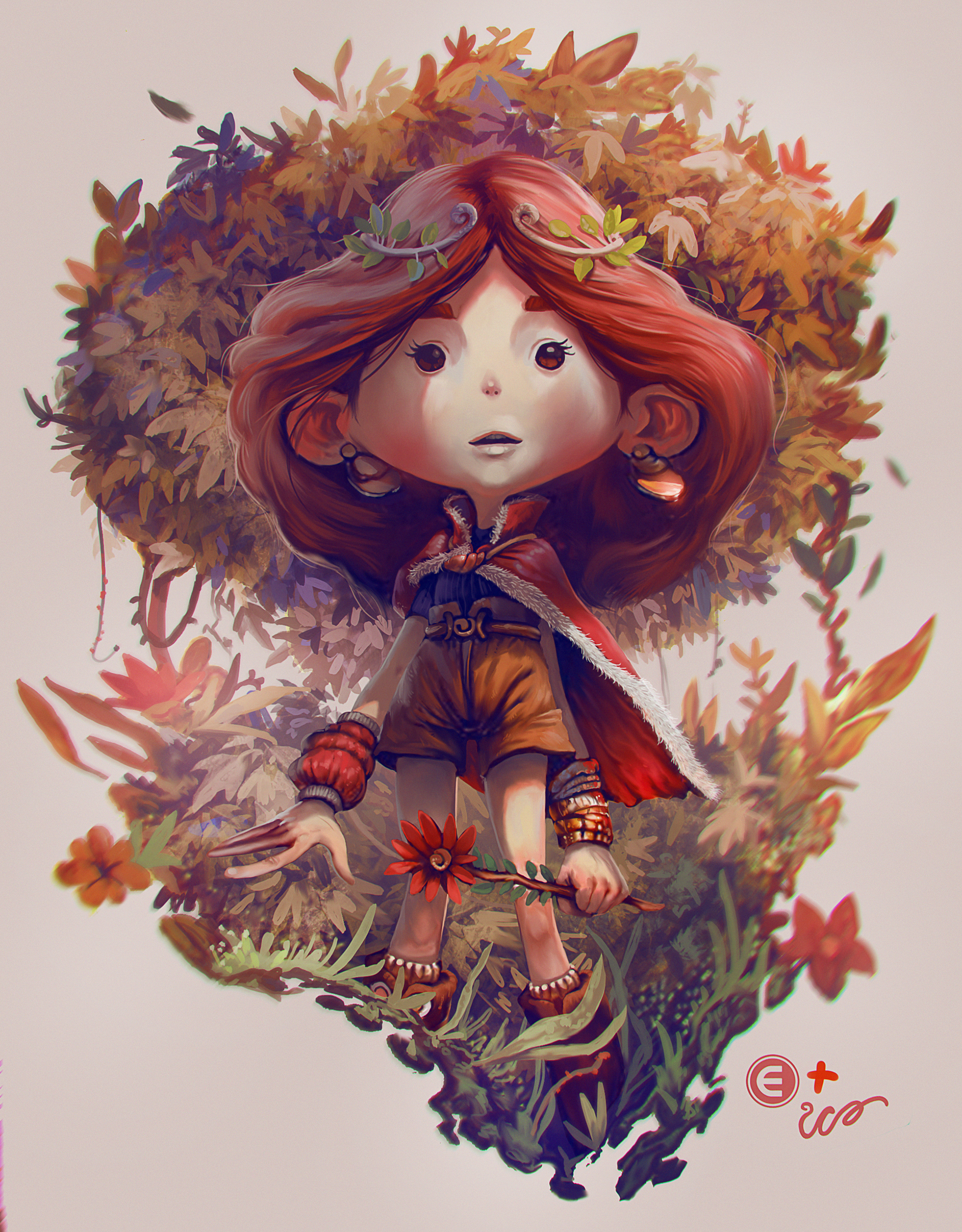 插画procreate水稻,插画procreate饰品书籍