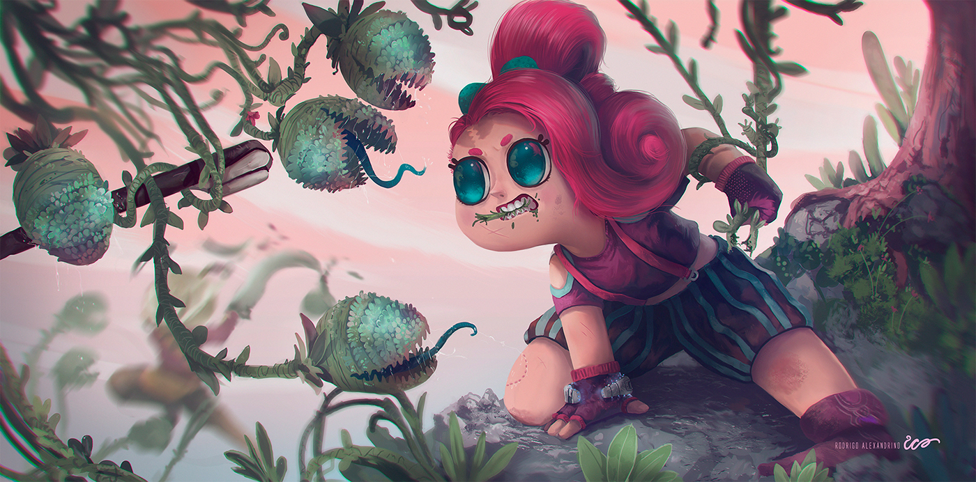 插画procreate水稻,插画procreate饰品书籍