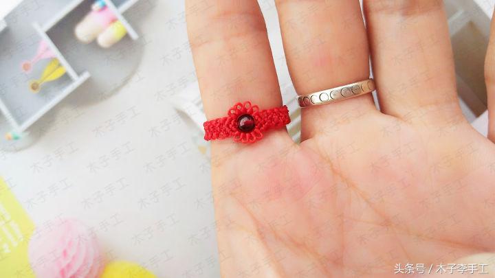 红绳戒指编法简单大气,红绳蝴蝶戒指编法教程
