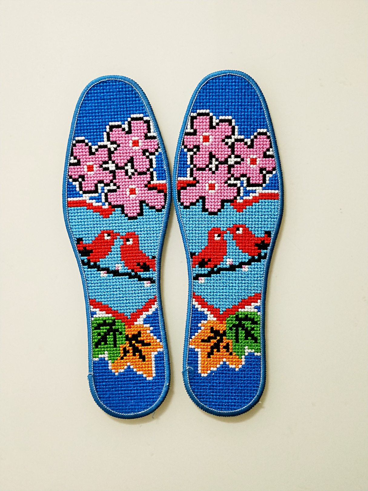 十字绣鞋垫花样图案大全新款,半成品十字绣鞋垫多少钱一双