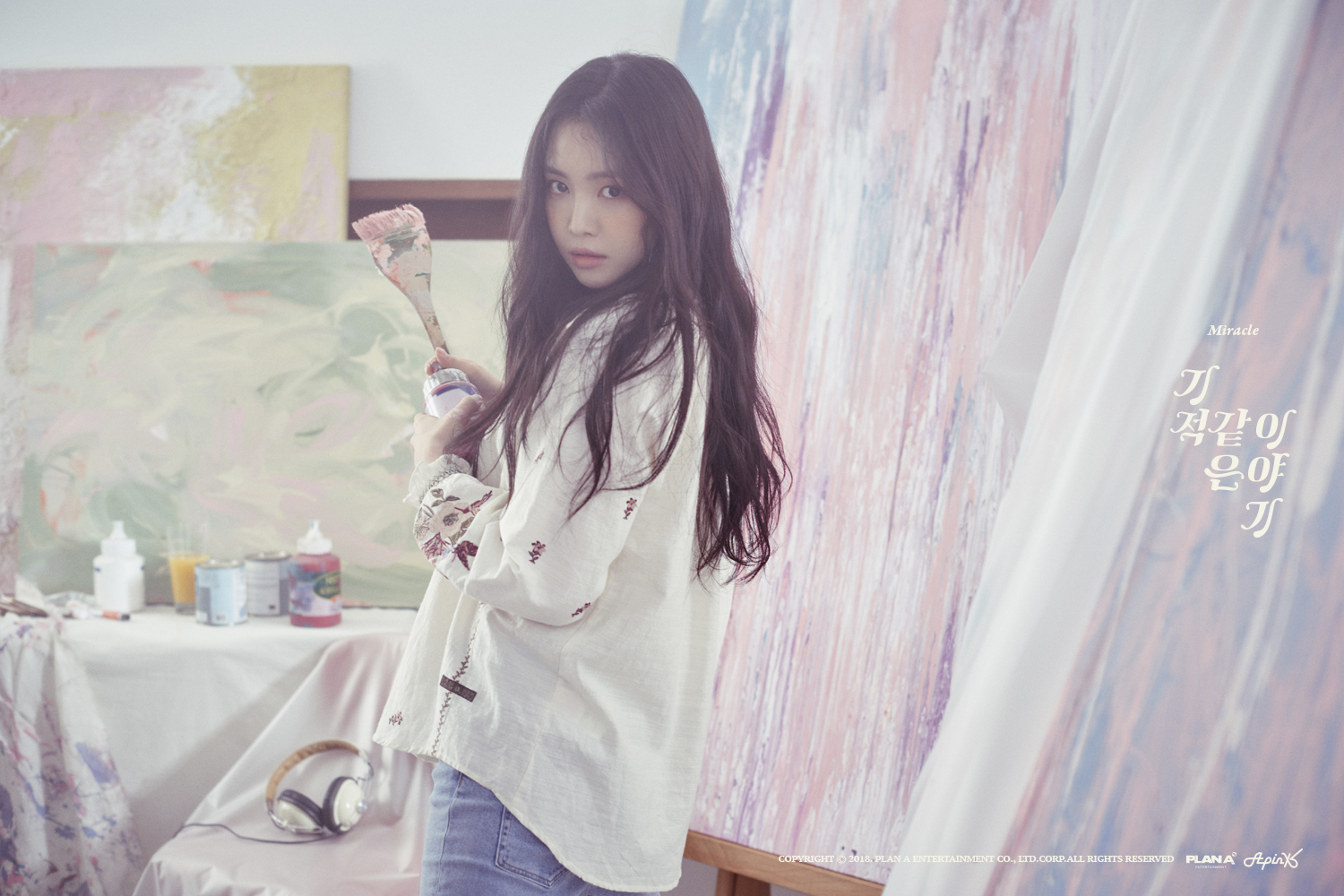 apink最新回归打歌舞台,一点都没有apink专辑开箱