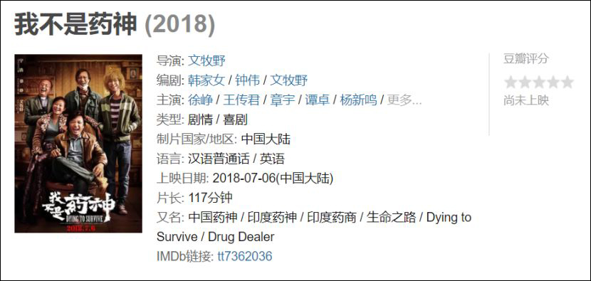 我不是药神幕后的真实事件,我不是药神近期上演