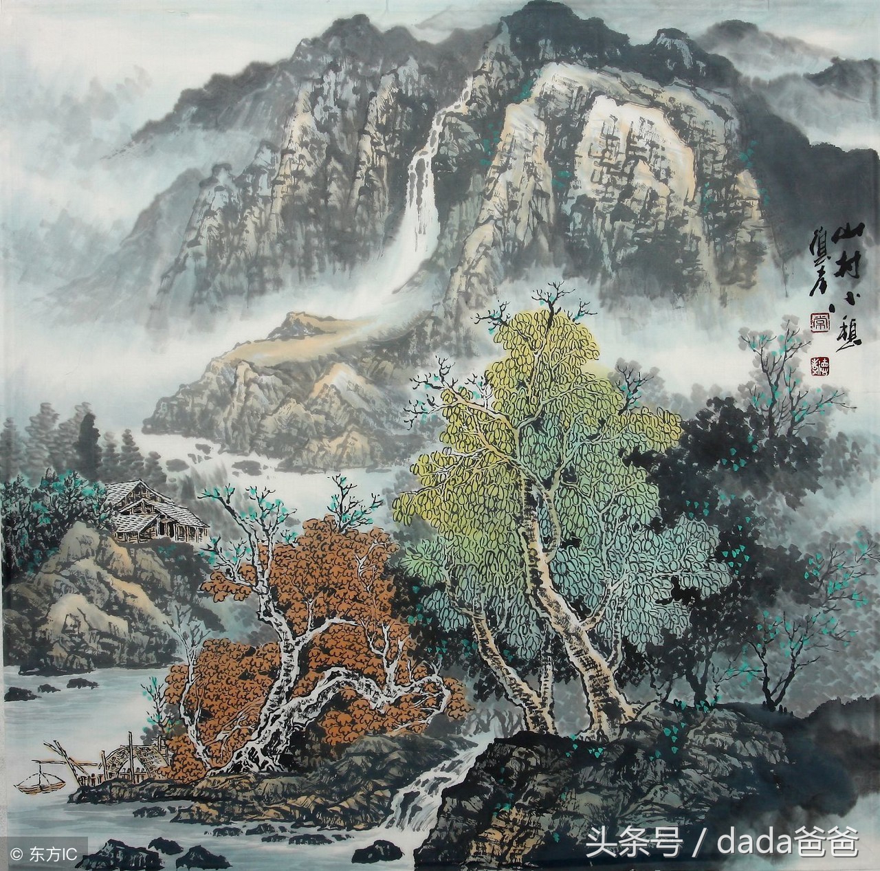 40首古诗词配绝美国画,古诗词意境国画