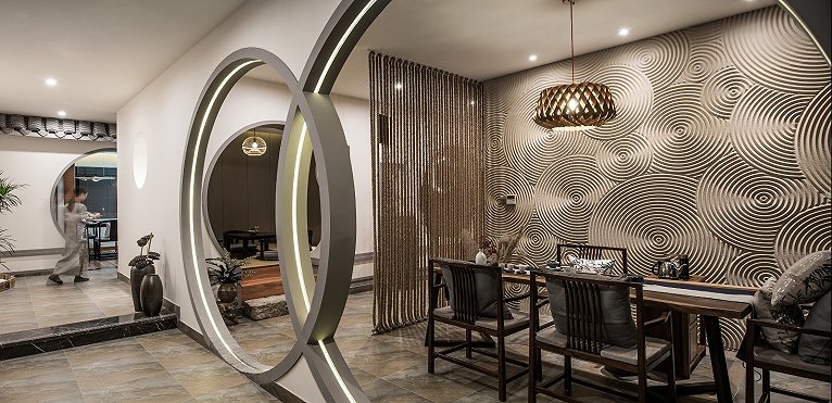 室内设计茶室,茶空间设计侘寂风格