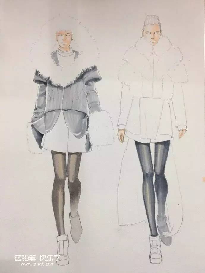 马克笔手绘服装设计教程正面,马克笔服装设计手绘教程视频