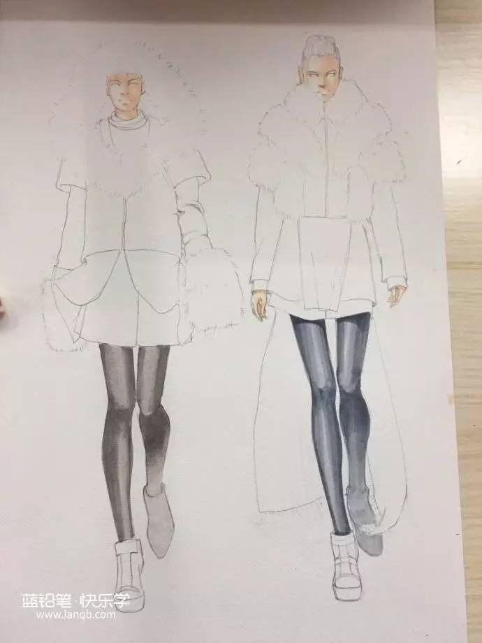 马克笔手绘服装设计教程正面,马克笔服装设计手绘教程视频