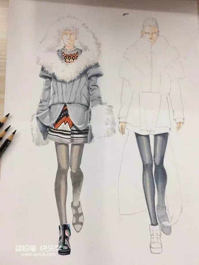 马克笔手绘服装设计教程正面,马克笔服装设计手绘教程视频