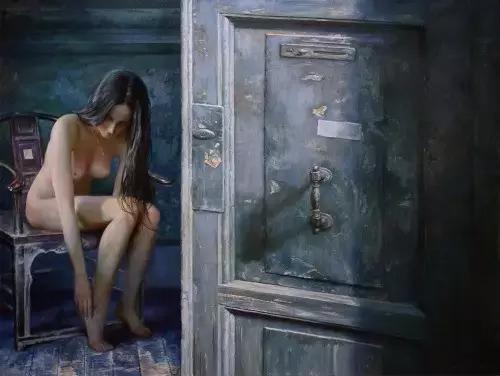 “文艺三级片”式的裸女油画，青春逼人！高价出手