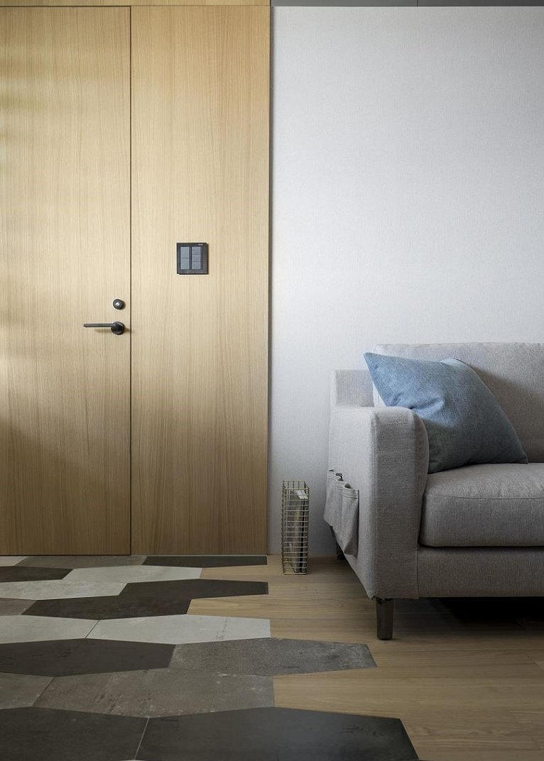 小户型错层2步台阶装修效果图,小户型错层空间设计