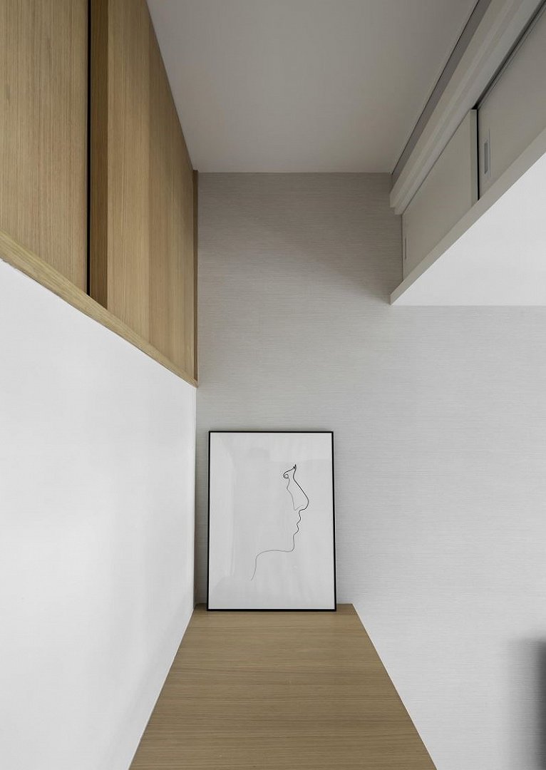 小户型错层2步台阶装修效果图,小户型错层空间设计