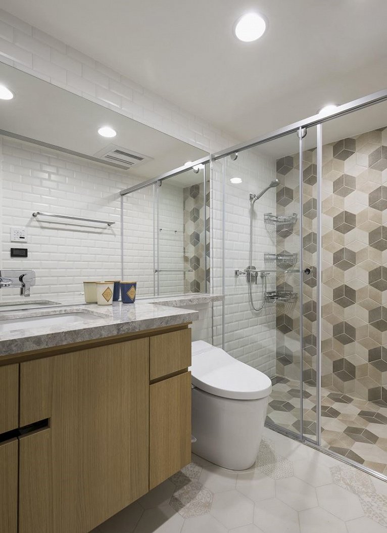 小户型错层2步台阶装修效果图,小户型错层空间设计