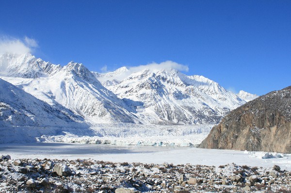 同时看到五座雪山,同时看到8000米以上的山峰