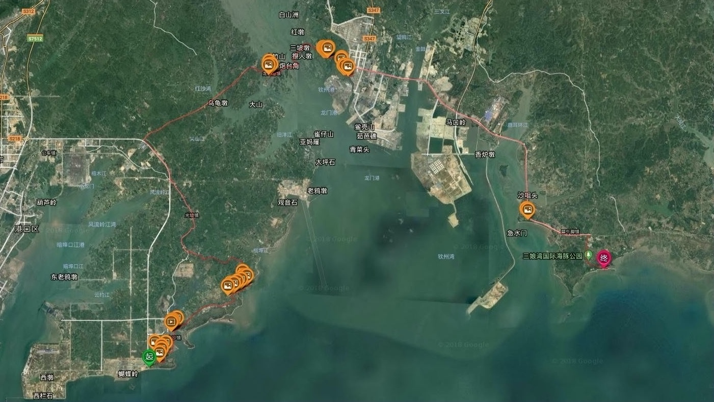 中国沿海旅行D4，天堂角到犀牛脚，人间难得一见钦州湾