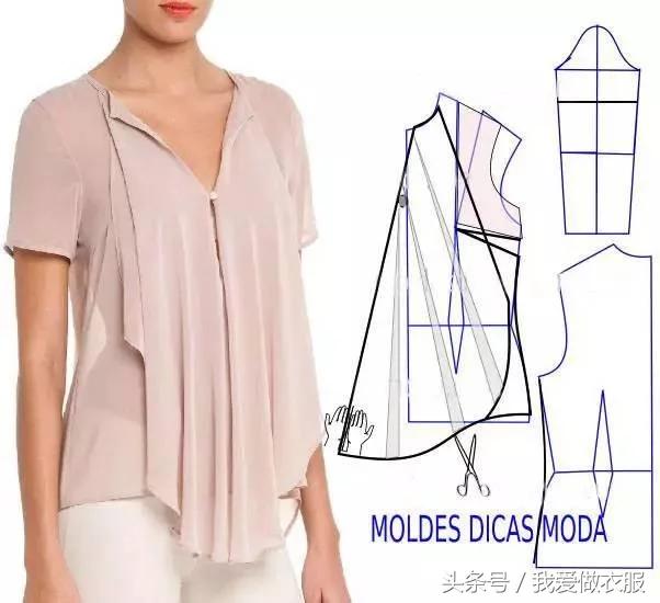 吊带裙马甲短裤连衣裙裁剪图,背心荷叶边裙裁剪图