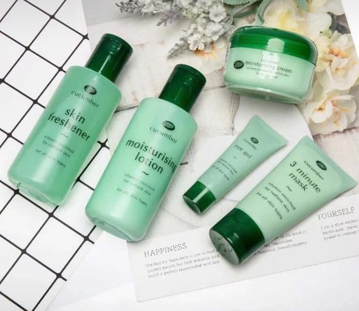 boots小黄瓜洁面,英国正品boots小黄瓜三分钟面膜