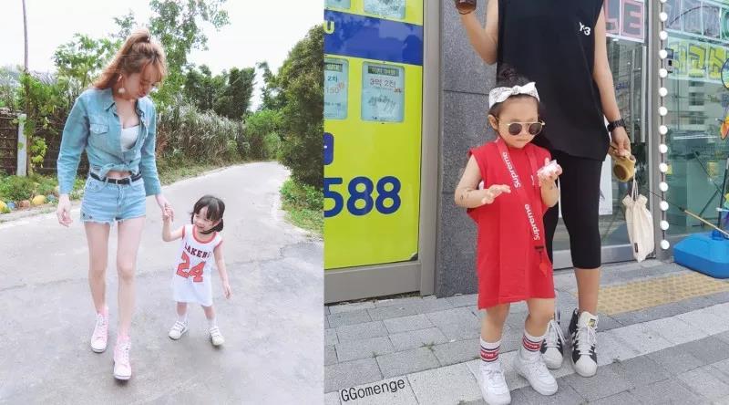 带娃的妈妈这样穿遮肉又舒适,回头率宝宝穿搭