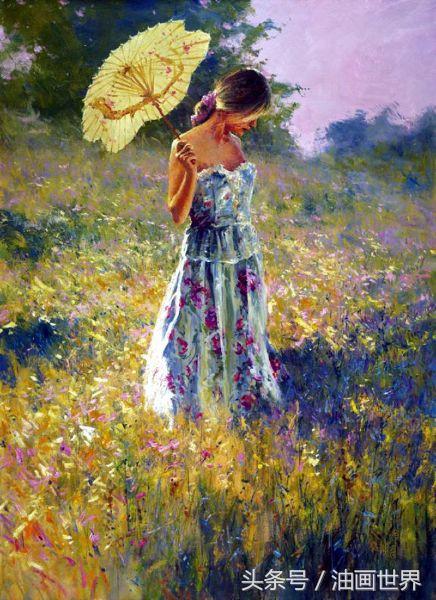 尼卡人物油画欣赏,robertoferri油画风景作品欣赏