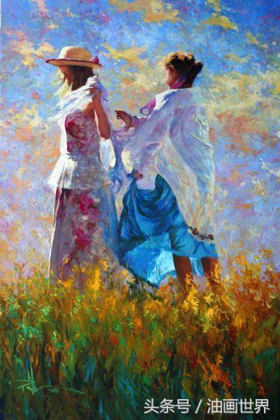 尼卡人物油画欣赏,robertoferri油画风景作品欣赏