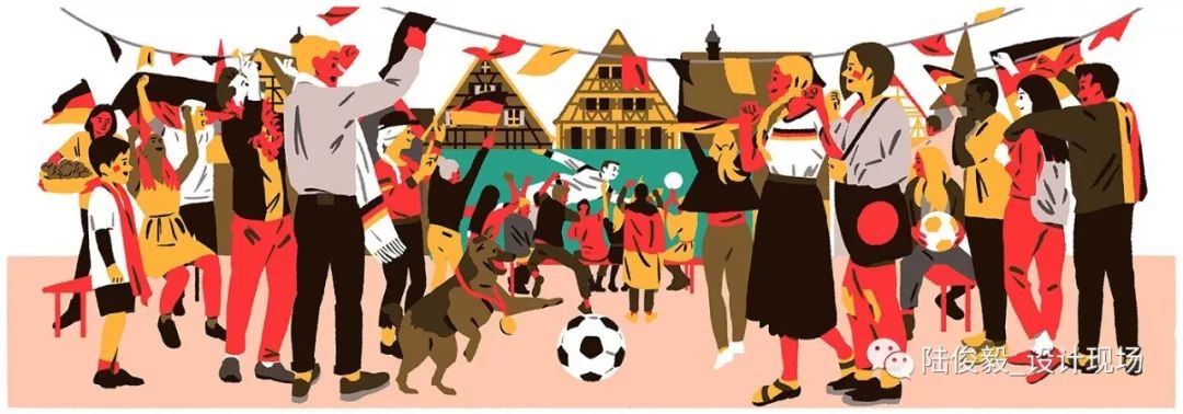 色彩构成世界杯插画图案,世界杯主题涂鸦