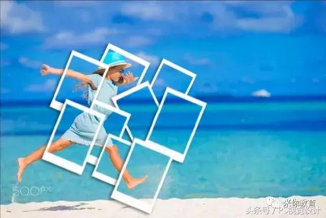 ps怎么把照片做成棚拍的效果,ps制作散落照片教程