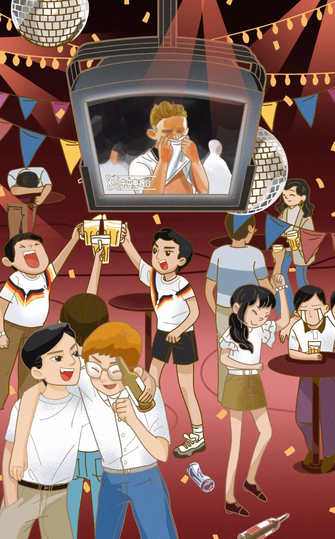 插画故事|激情40年,我与央视世界杯一起走过